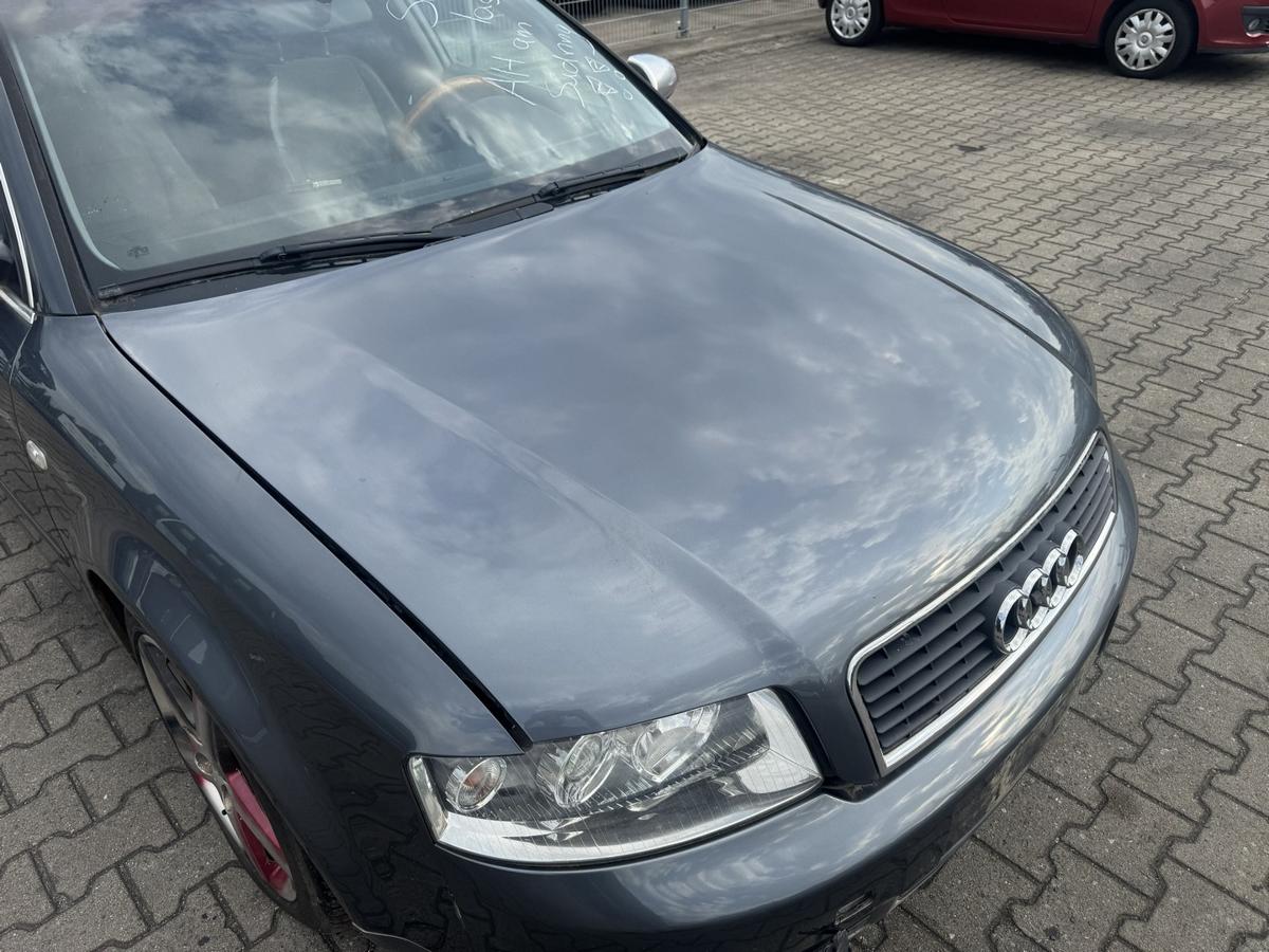 Audi A4 8E original Motorhaube LX7Z Delfingrau Metallic Bj.2002